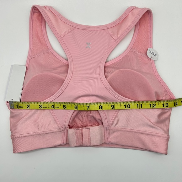 Xersion Women's Medium Support Sports Bra Shine Pink Rose Size M L XL - Picture 8 of 12